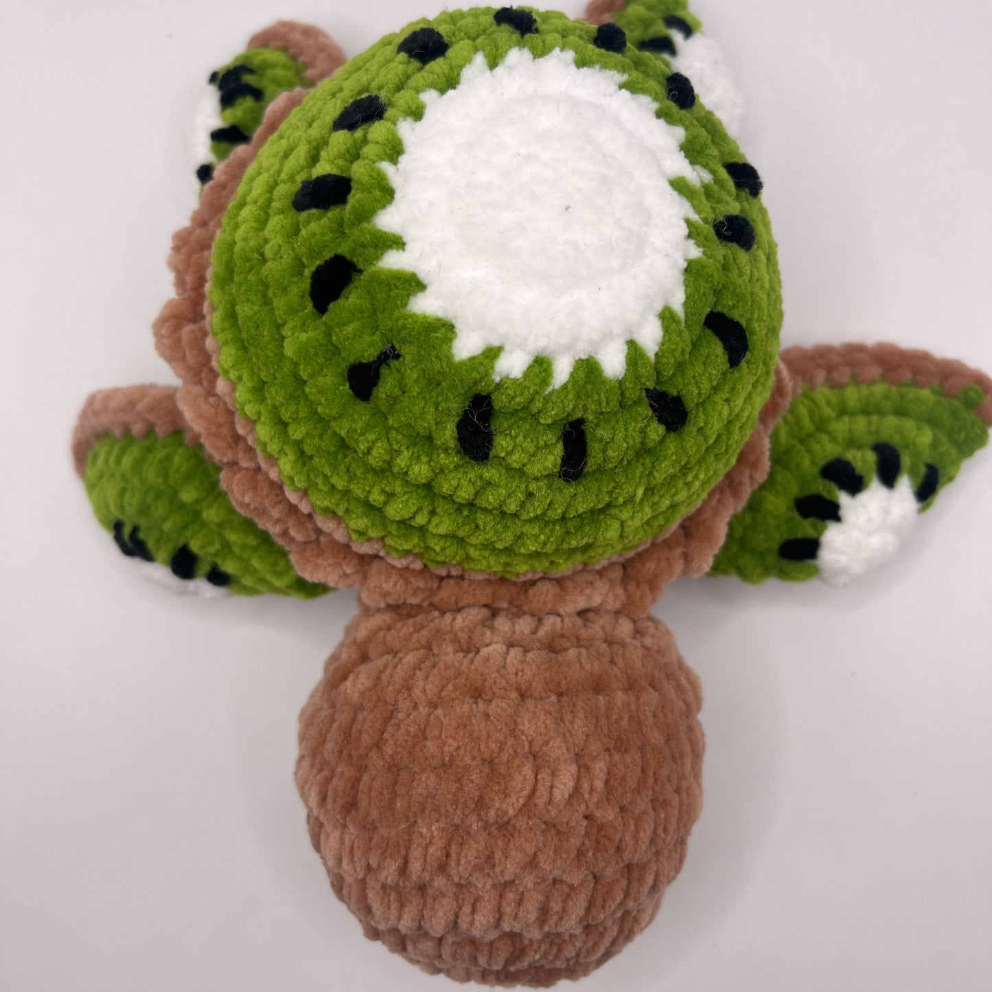 Kiwifruit Turtle Crochet Plushie