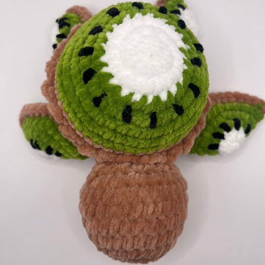 Kiwifruit Turtle Crochet Plushie
