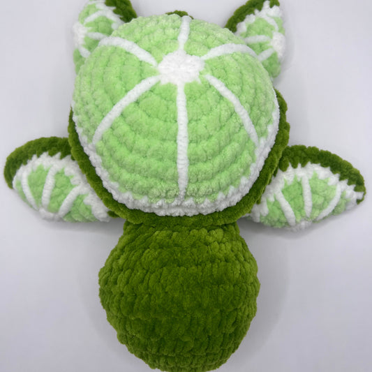 Lime Turtle Crochet Plushie
