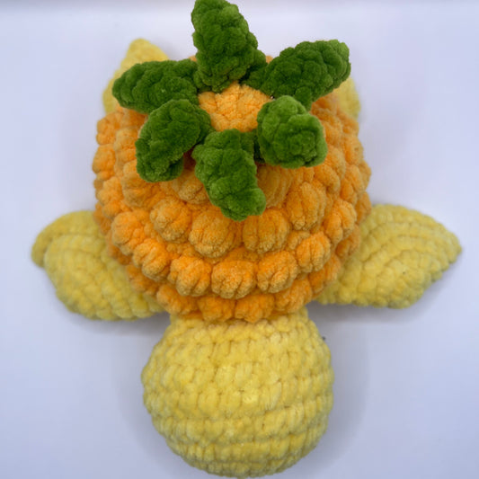 Pineapple Turtle Crochet Plushie