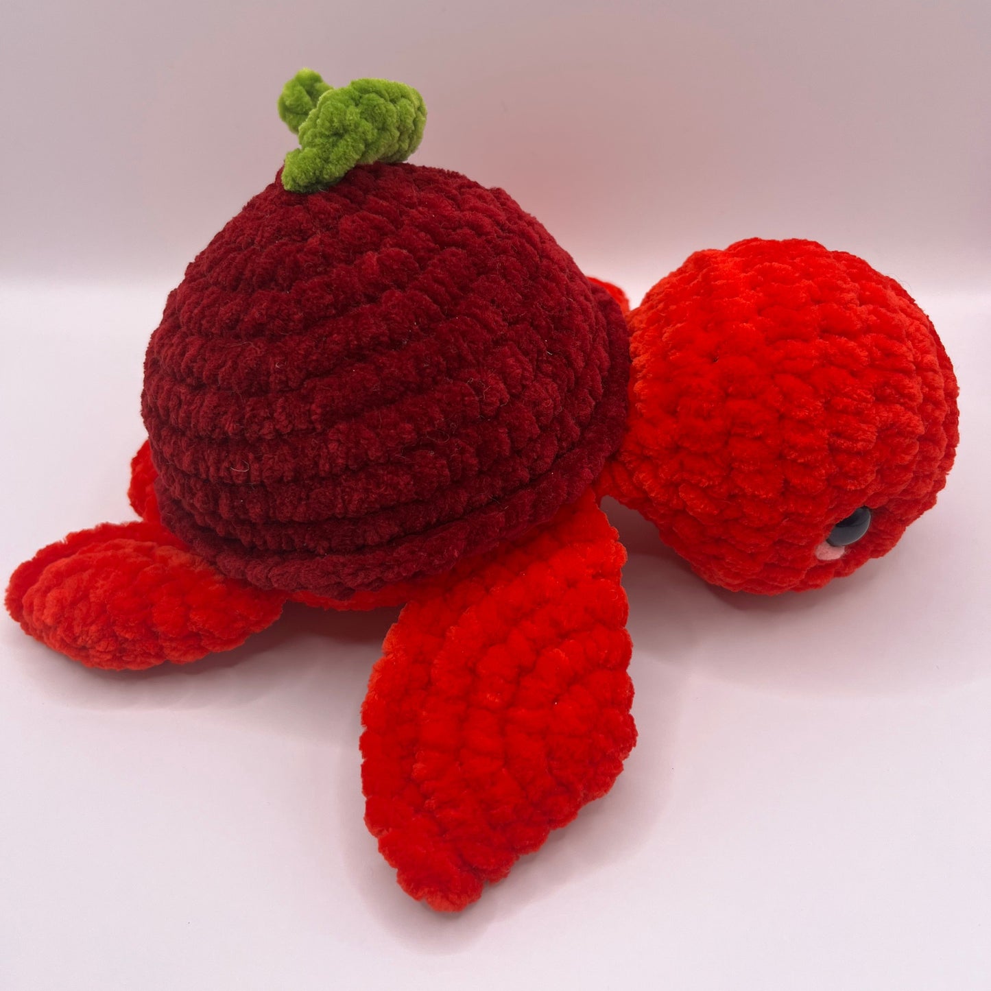 Cherry Turtle Crochet Plushie