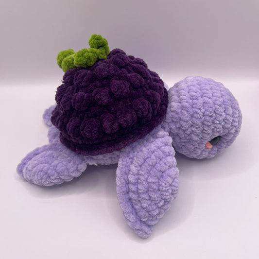 Grape Turtle Crochet Plushie