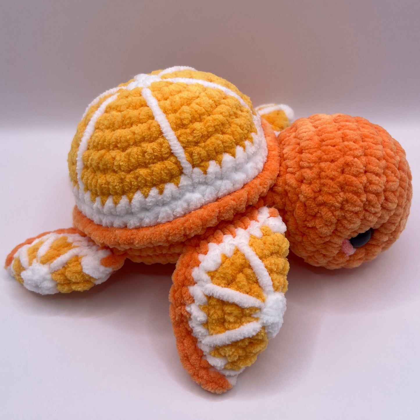 Orange Turtle Crochet Plushie