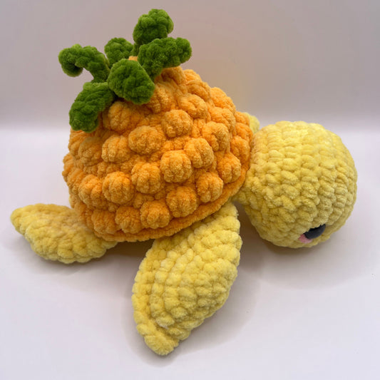 Pineapple Turtle Crochet Plushie
