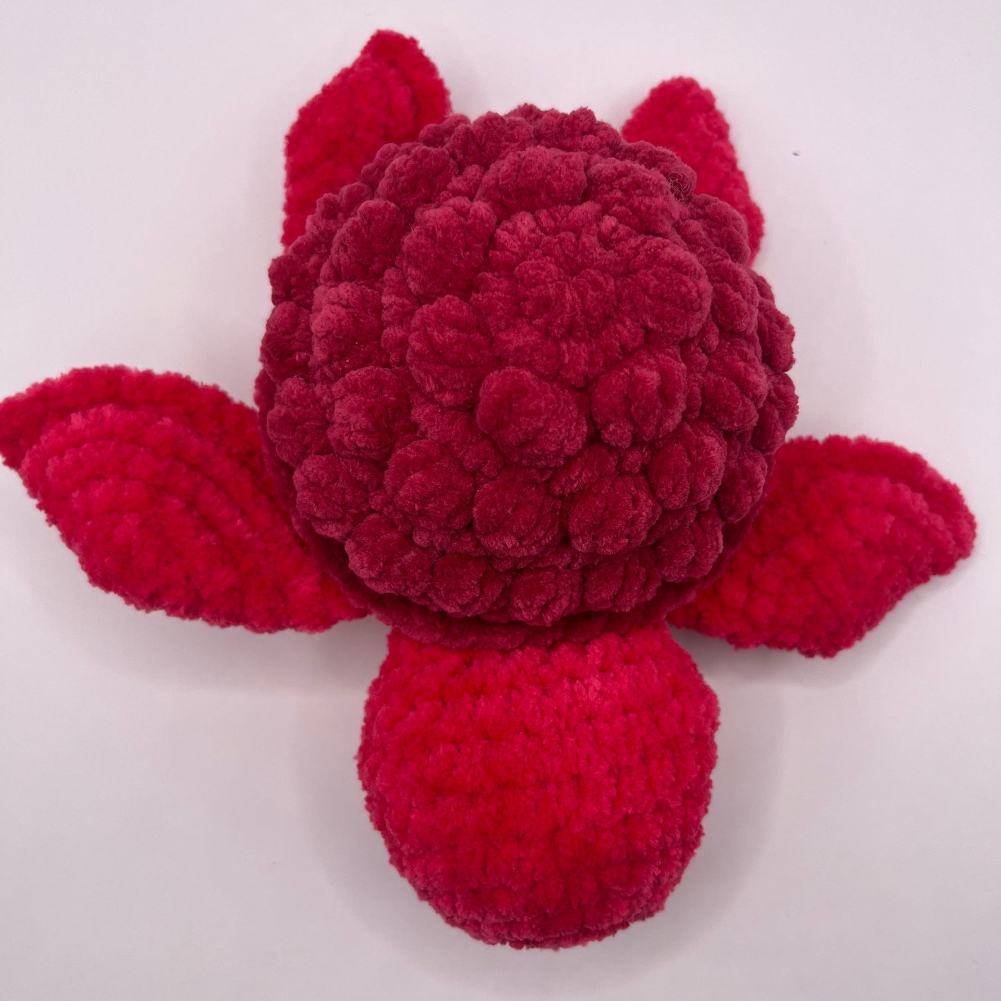 Raspberry Turtle Crochet Plushie