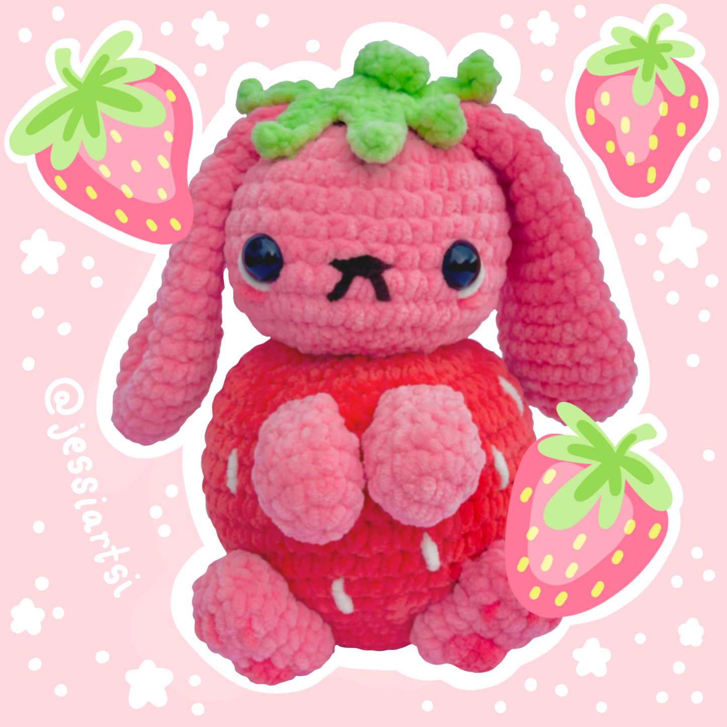 Strawbunny Digital Download Crochet Pattern